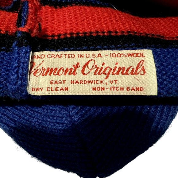 Vtg Vermont Originals VAIL Wool Beanie Knit Hat 1-Size Ski Winter Colorado Retro - Picture 5 of 5